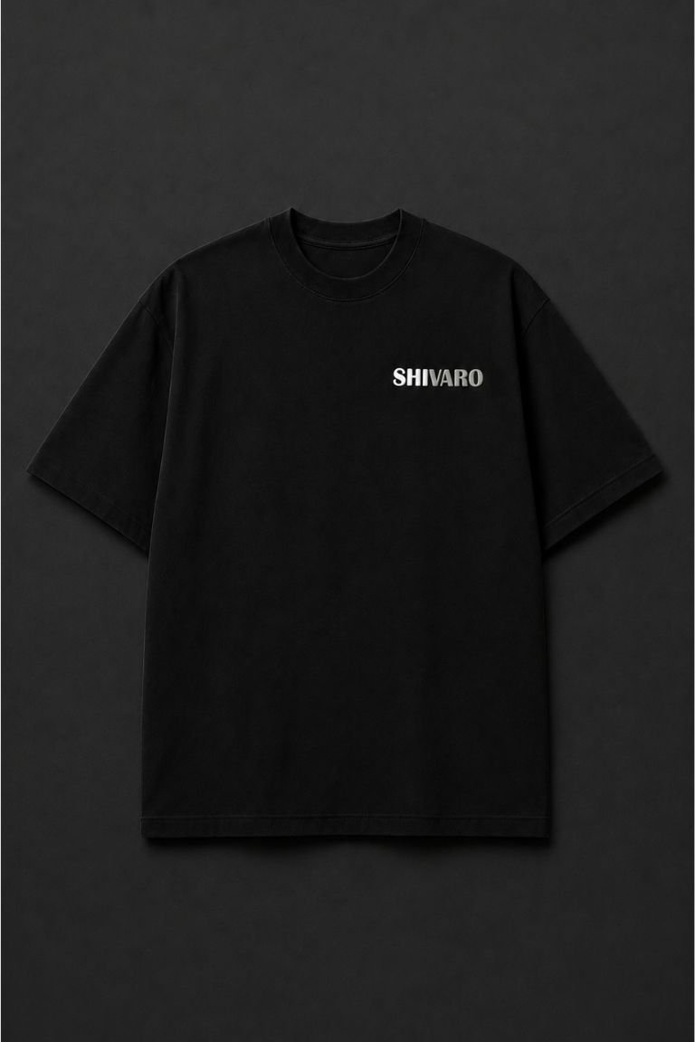 Black Chess Oversized T-Shirt – 260 GSM Pure Cotton - Image 2