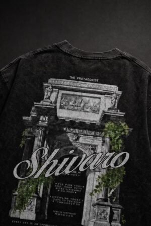 SHIVARO BLACK ACID GATE TSHIRT MEN DROP-01