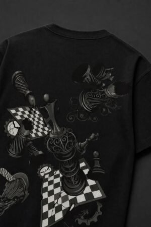 SHIVARO BLACK CHESS TSHIRT MEN DROP-01